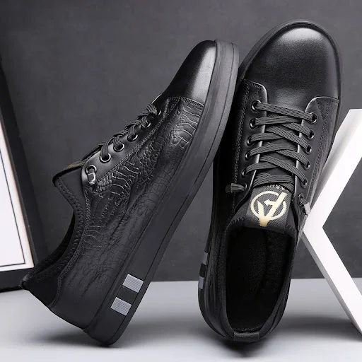 Title 3, Mens Casual Leather Business Fashion Shoes. So...