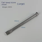 Cinzel de pedreiro em aço tungstênio ligado feito à mão, para cimento. Ferramenta durável e precisa para cortar pedra com facilidade. — foto 5