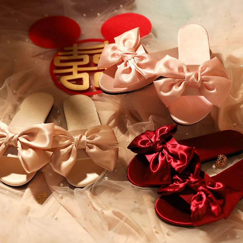 Title 8, Bride Wedding Hand Gift Red Bow Tie Silk Joyful...