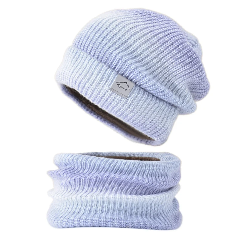 Title 5, Korean Version Of The Gradient Color Woolen Hat...