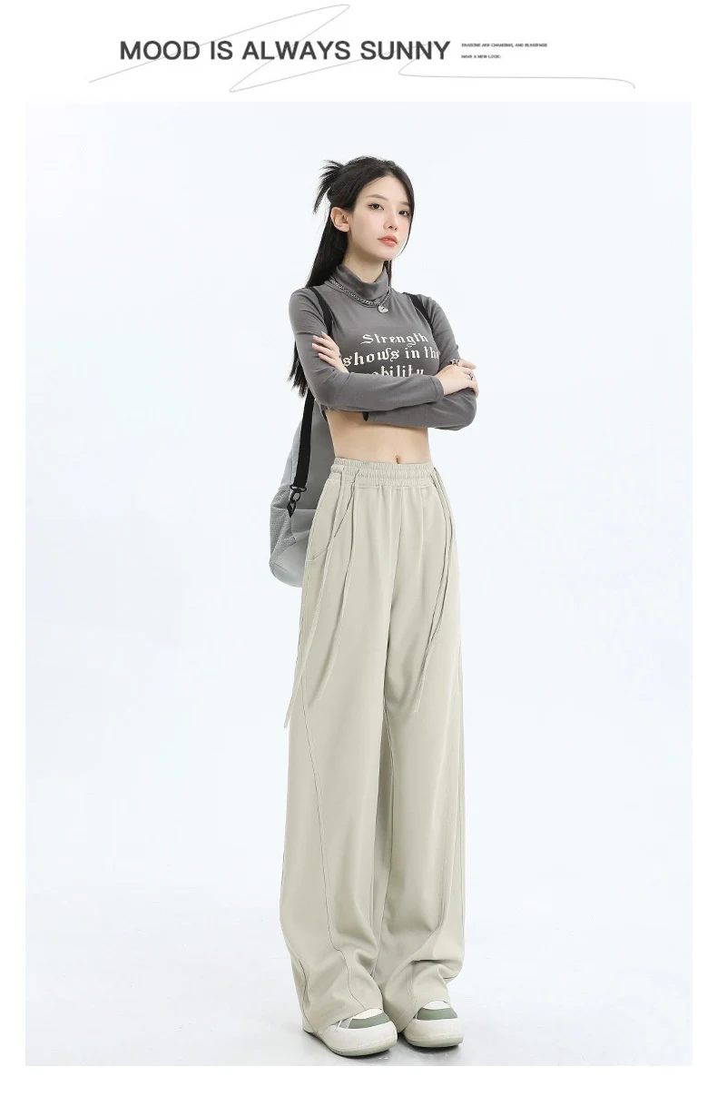 Title 18, High Waist Leisure Cargo Straight Wide Leg Trac...