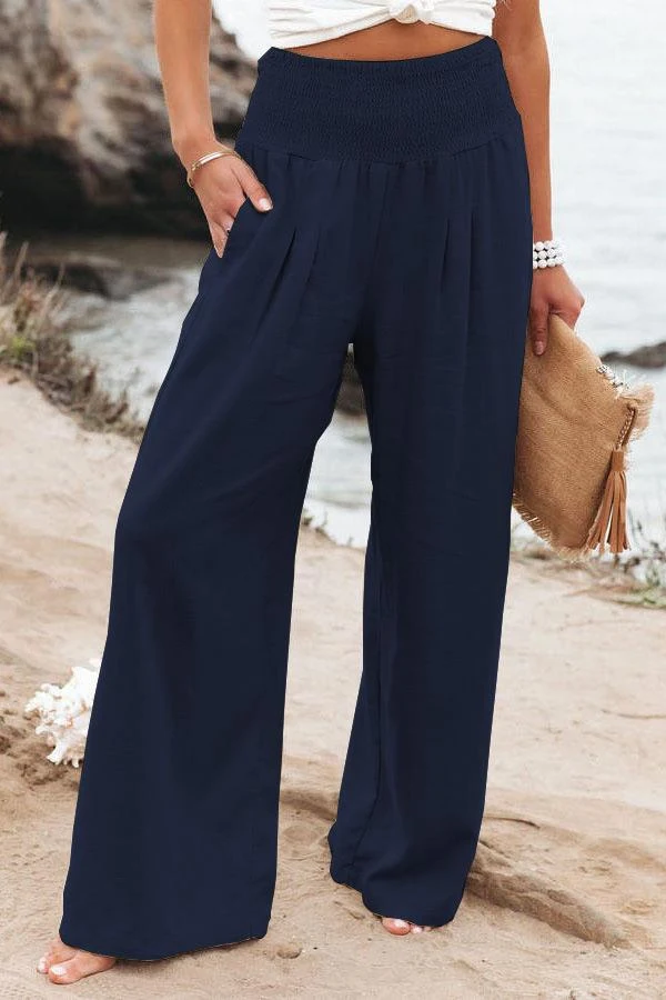 Casual Wide-leg Cotton and Linen Trousers, a popular loose fit for ultimate comfort and style, perfect for everyday wear — photo 6