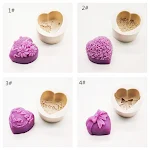 DIY Bow Love Mousse Cake Siliconen Mal. Maak prachtige desserts gemakkelijk. Herbruikbaar en eenvoudig te gebruiken hulpmiddel voor bakken. — foto 6