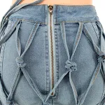 Jupe Taille Haute Tissée pour Femme, Tendance et Élégante. Confort et style assurés pour un look sophistiqué en toute occasion. La pièce parfaite. — photo 6