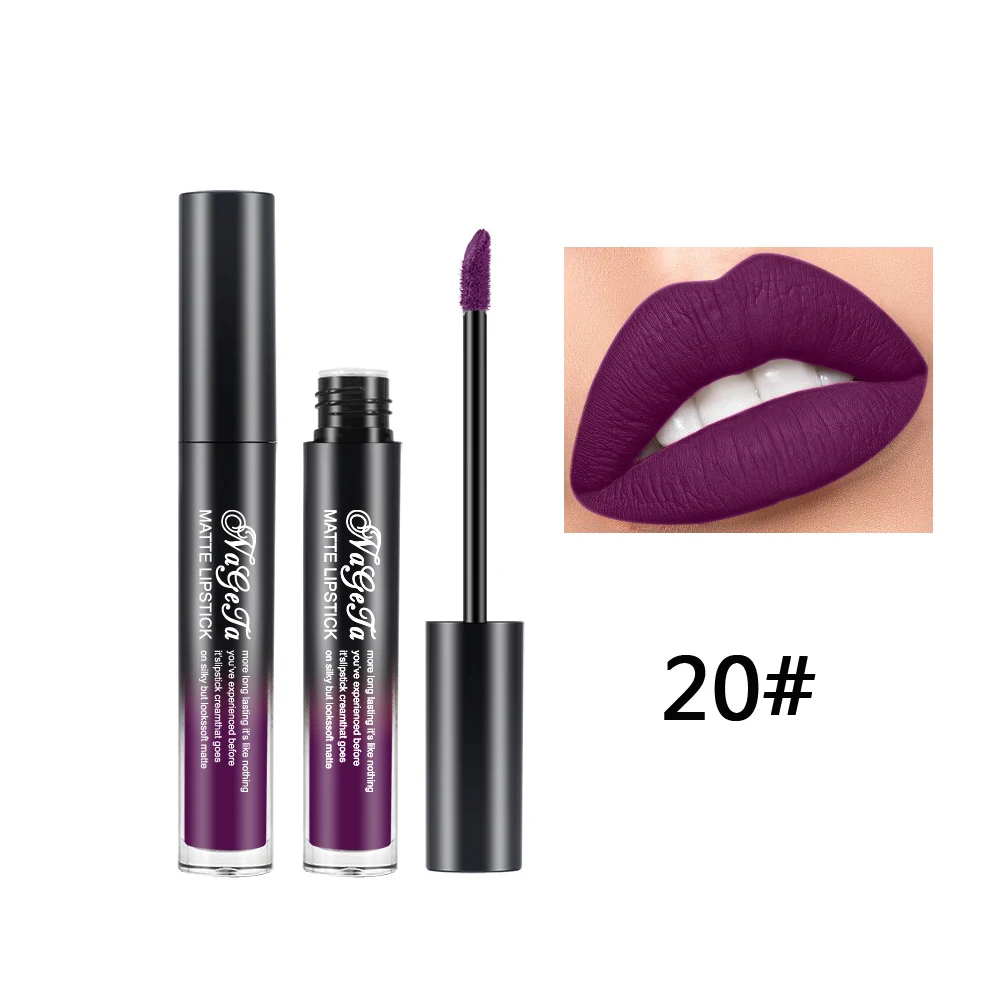24 Colors Matte Liquid Lipstick, Long Lasting, No Stain On Cups, Velvet Finish, Comfortable Wear, Intense Color. — photo 4