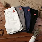 Summer plus size cotton and linen casual shorts for men, breathable and comfortable. Perfect men's clothing for hot weat — photo 21