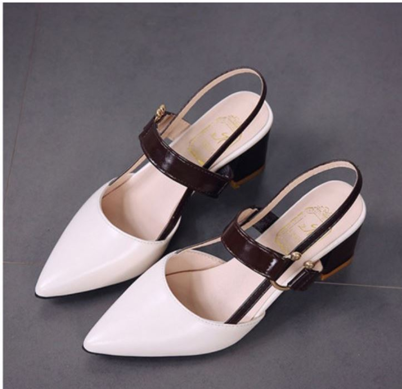 Title 10, Zomerse dames sandalen met dikke hak, Baotou-st...
