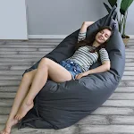 Capa para sofá saco preguiçoso, para relaxar com conforto. Ideal para leitura e descanso. Sem enchimento, perfeita para crianças e adultos. — foto 9