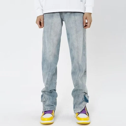 Title 7, American Personality Jeans with Zipper, Worn De...