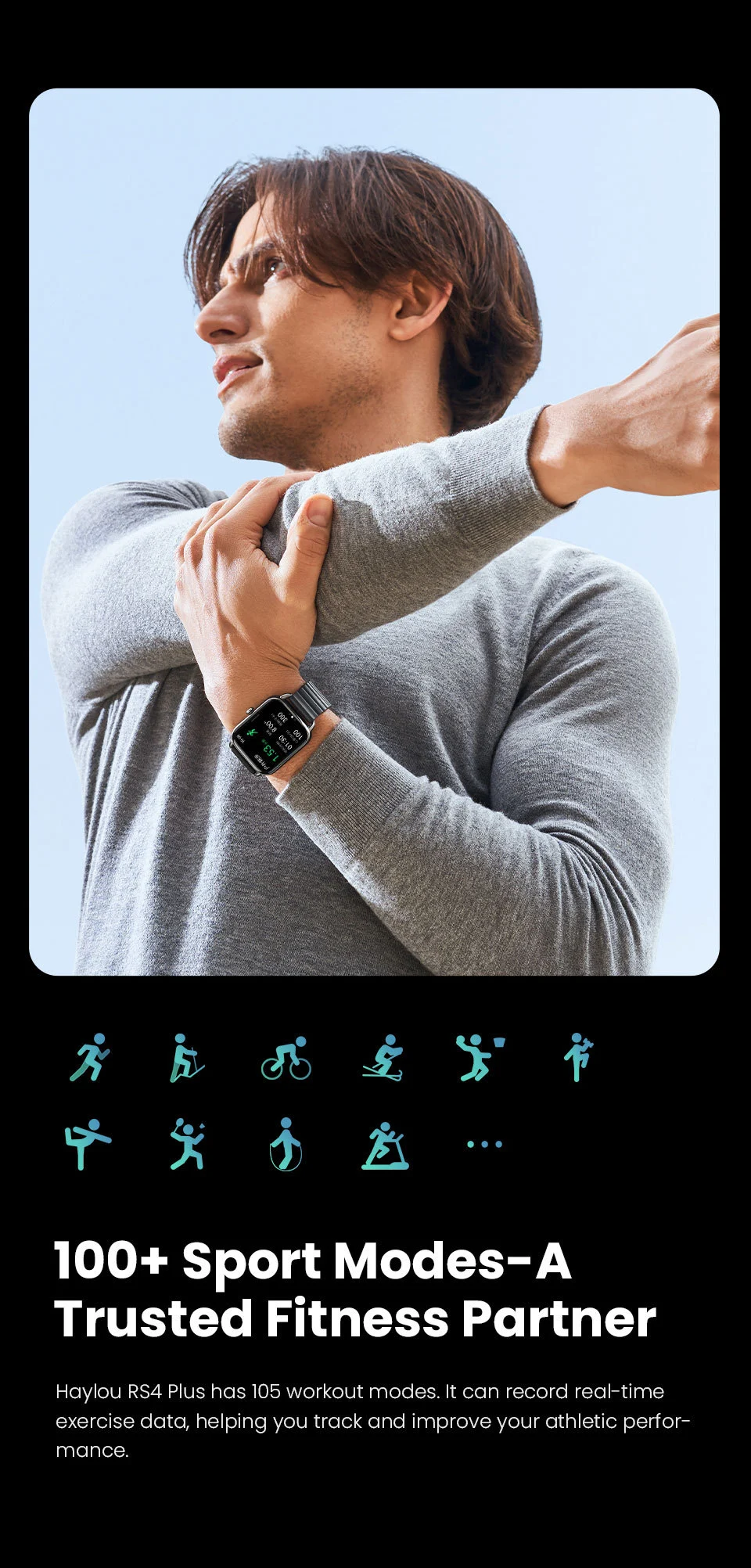 Title 8, S4PLUS LS11 Smart Bluetooth Sports Watch, Sleep...