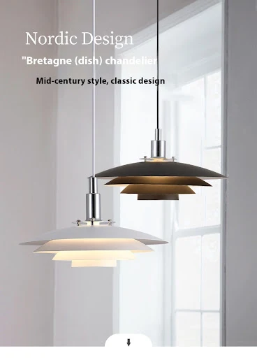 Title 1, Nordic Creative Restaurant Chandelier Bar UFO L...