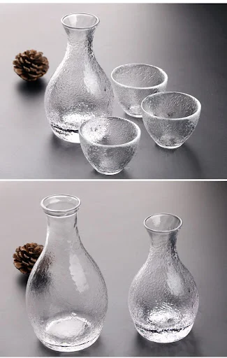 Title 10, Transparent Glass Clear Wine Pot Set with Small...