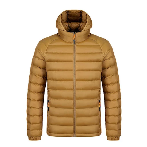 Title 8, Mens Striped Hooded Warm Cotton-Padded Jacket....