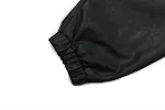 Dark motorcycle style hooded leather jacket for men. Provides a bold look, protection and comfort. Perfect for riders an — photo 5