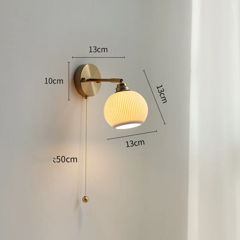 Title 4, B&B Living Room Wall Lamp with Pull Cable for S...