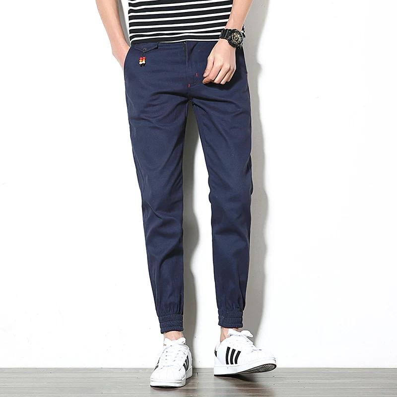Heren Enkel-lengte Harem Broek Slim-fit met veters en kralen, ideaal voor een trendy en comfortabele look. Perfect voor elke gelegenheid — foto 3
