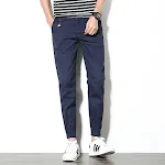 Heren Enkel-lengte Harem Broek Slim-fit met veters en kralen, ideaal voor een trendy en comfortabele look. Perfect voor elke gelegenheid — foto 3