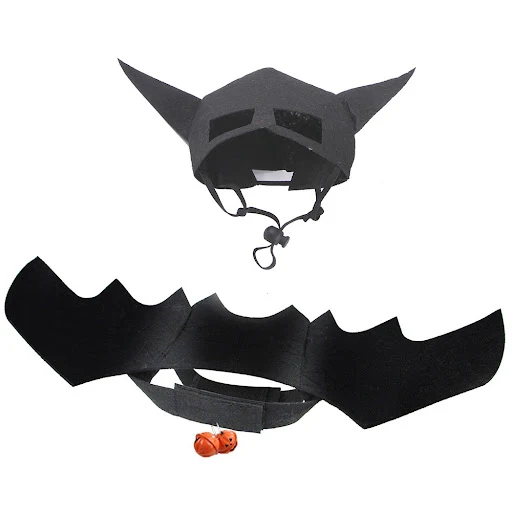 Title 4, Halloween Haustier Maske Fledermausflügel Korse...