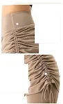 Yoga broek met hoge taille, trekkoord en bandjes, halve lengte. Geniet van comfort, ondersteuning en stijl tijdens je yoga en workouts. — foto 13