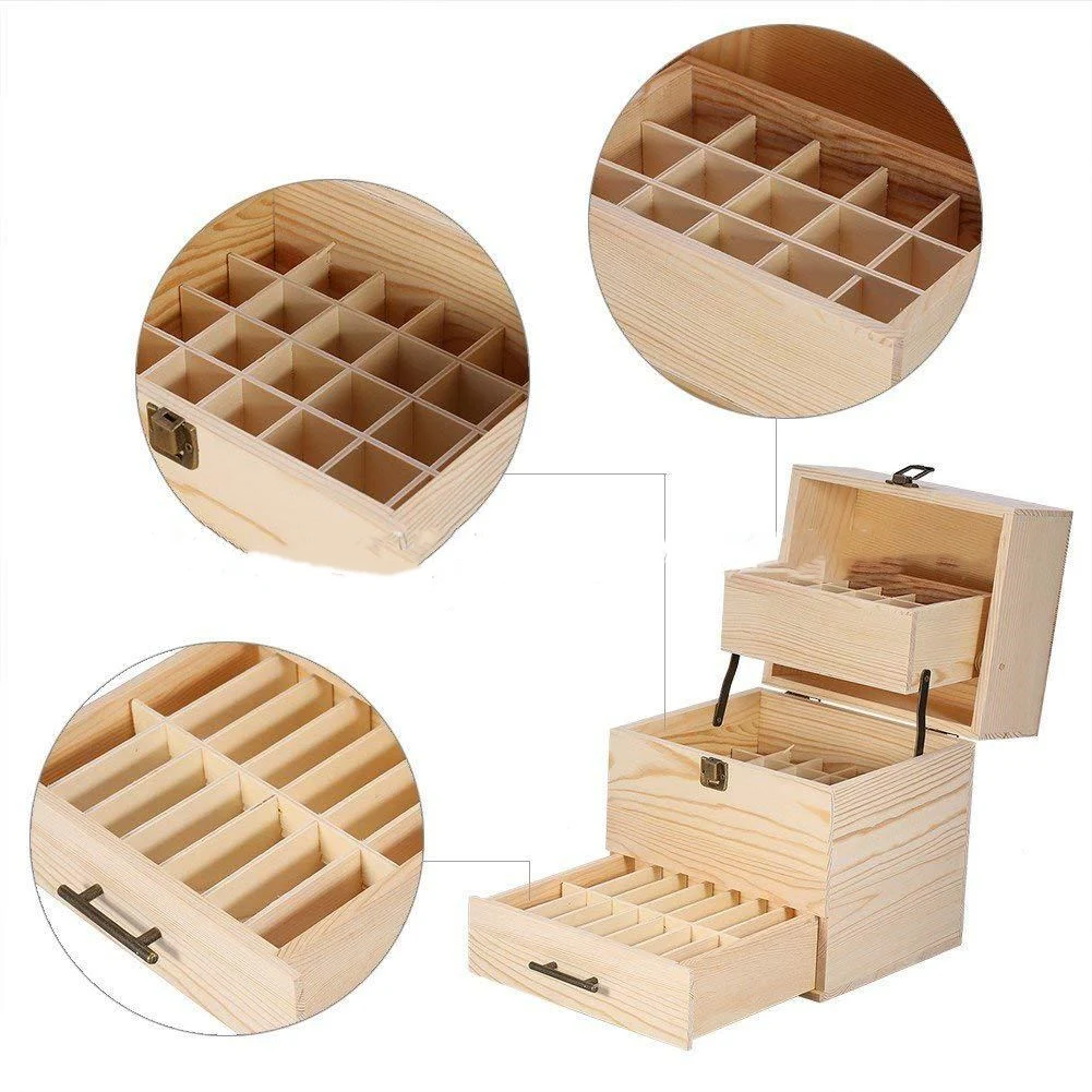 Title 2, Folding wooden essential oil storage box. Keep ...