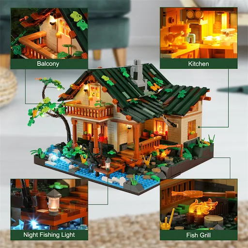Title 3, The Lakeside Hut LED Lighting Puzzle Assembly B...