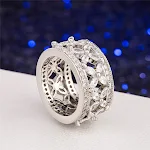 Anel Princesa de Zircônia Cúbica com Laço Vazado, Design Delicado e Sofisticado, Perfeito para Presentear ou Uso Diário — foto 4