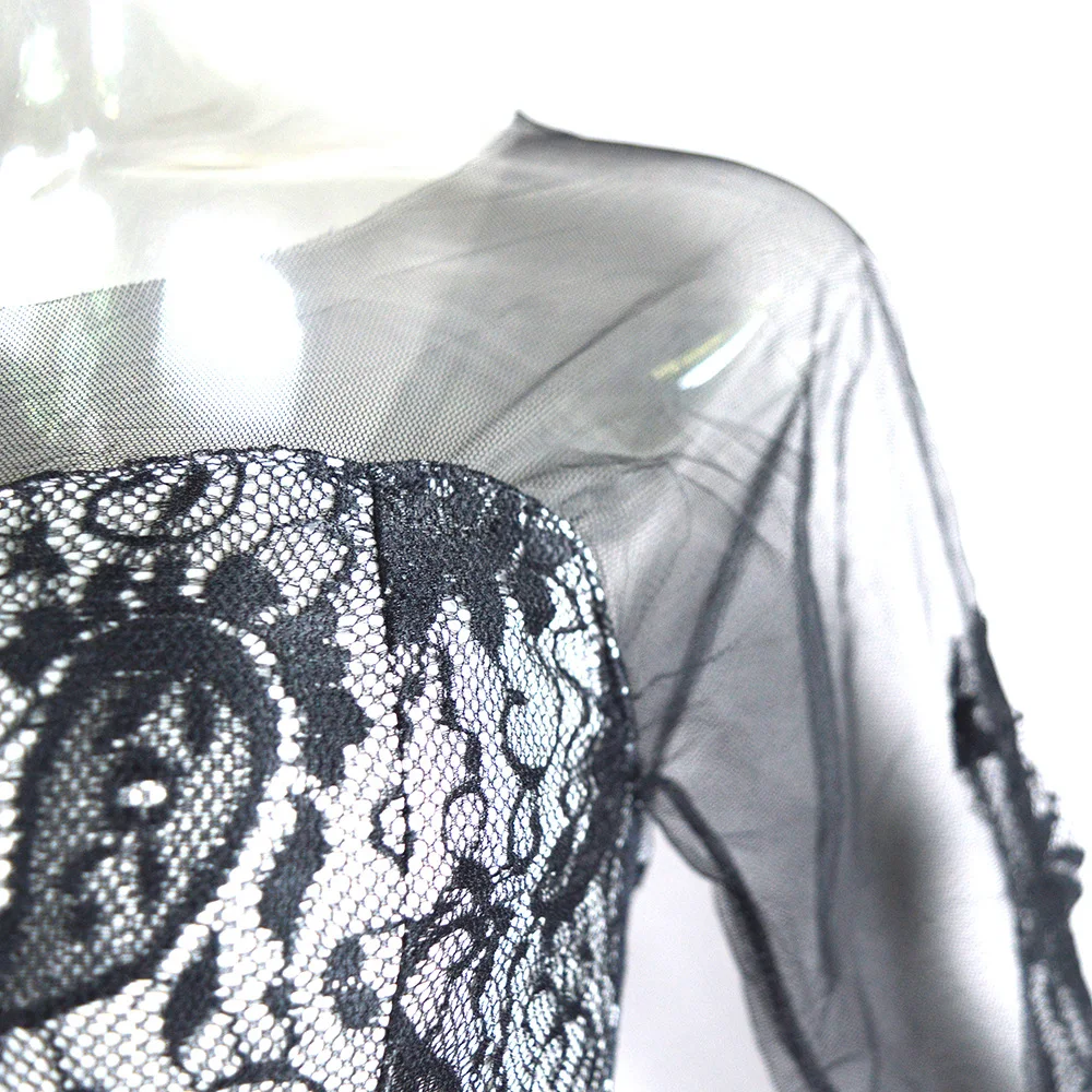 Title 5, Lace Mesh Slim Fit Evening Dress for Toasting, ...
