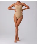 Macacão de Yoga Triangular Slim Feminino Respirável, secagem rápida e modelador. Perfeito para yoga, fitness, esportes, treino, dança e corrida — foto 13