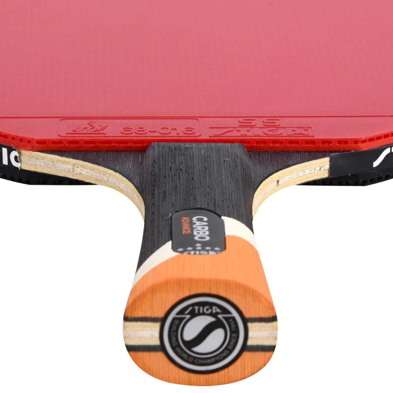 Raquete de Tênis de Mesa Profissional 6 Estrelas Single Shot Carbono Punho Longo para Spin e Precisão Superior — foto 5