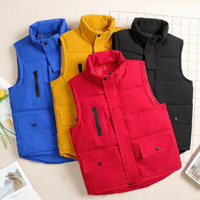 Men's Autumn and Winter Down Cotton-padded Vest, providing warmth and comfort. Lightweight and versatile for layering, e — photo 1