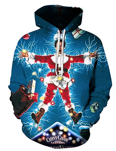 Moletom com capuz estampado de Natal para homens e mulheres Moda festiva Conforto e estilo para as celebrações de fim de ano Quentinho e moderno — foto 6