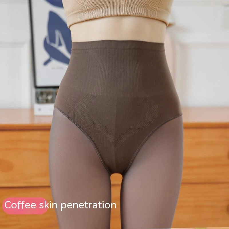 Black See-through Step-on One-piece Pantyhose for easy wear. Experience elegance and comfort for your legs. Simple and s — photo 2