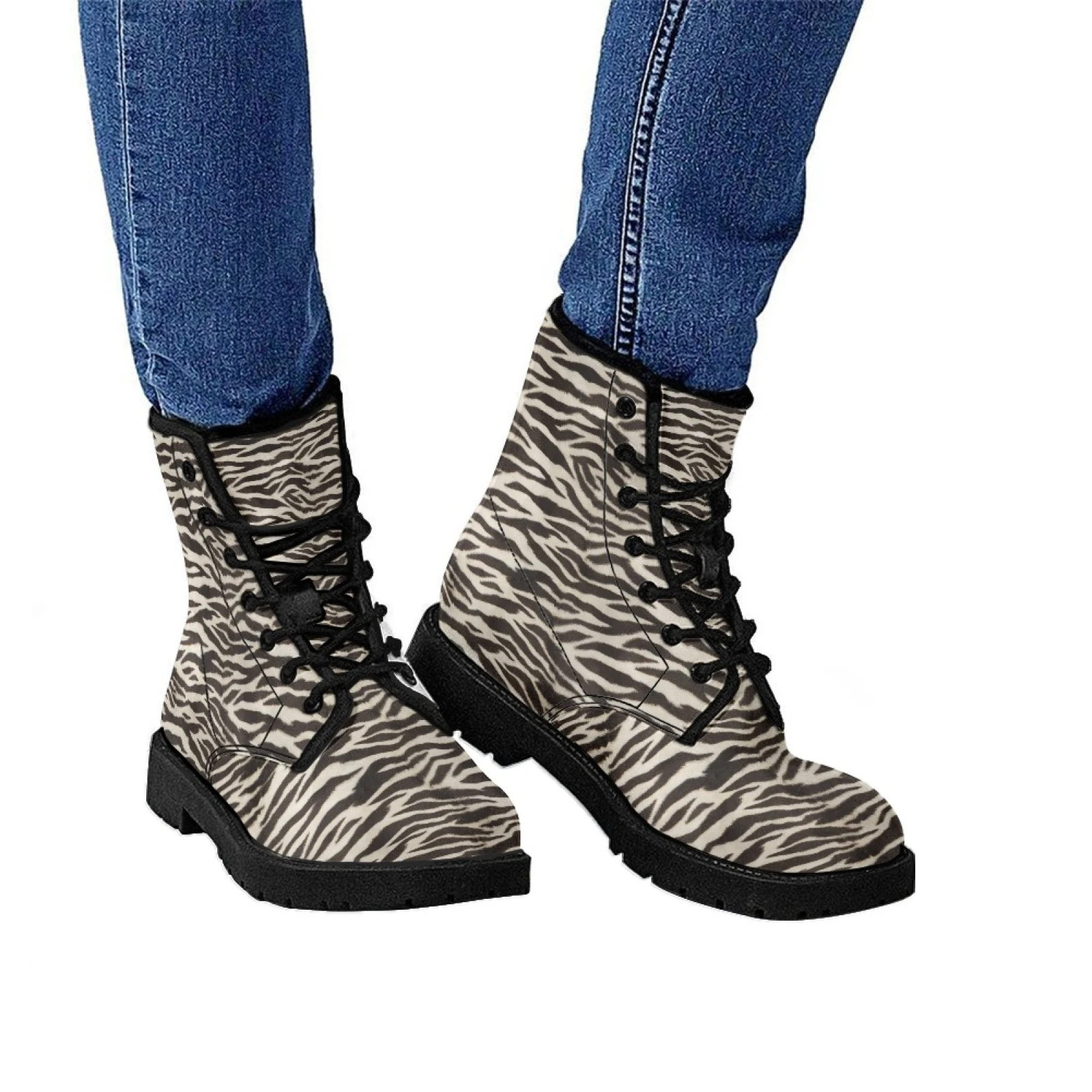 Title 3, Gedrukte Britse Martin Boots voor Dames met Lag...