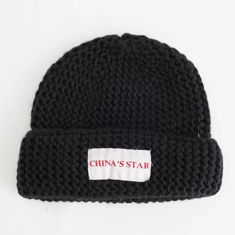 Title 4, Labeled Knitted Hat Women Autumn And Winter Ret...