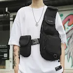 Bolsa mensageiro hip-hop com ferramentas, resistente e estilosa. Transporte seu equipamento com praticidade e estilo urbano, perfeita para o trabalho e dia a dia. — foto 5