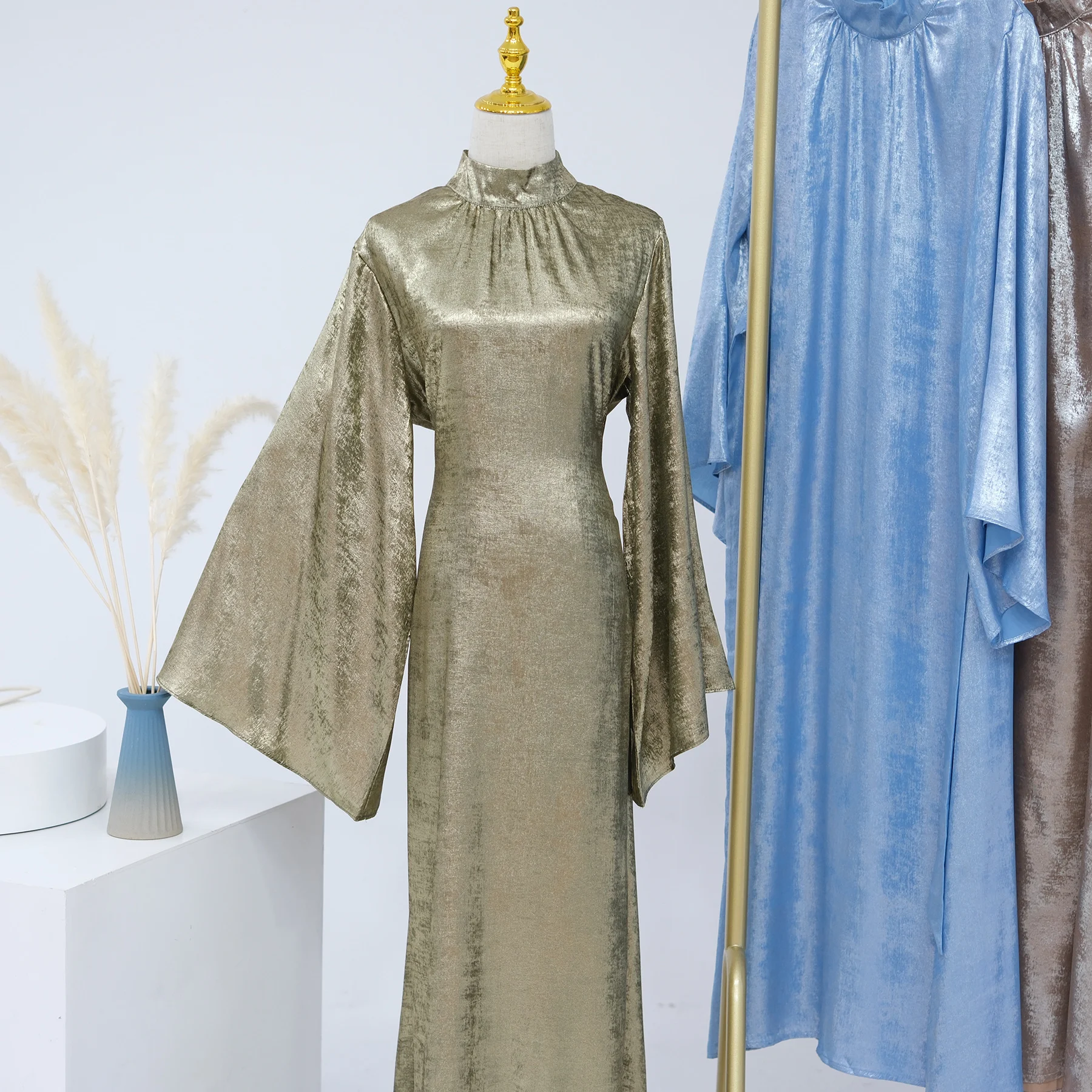 Title 23, Elegante Damesjurk Dubai Turkije met Stiksels, ...