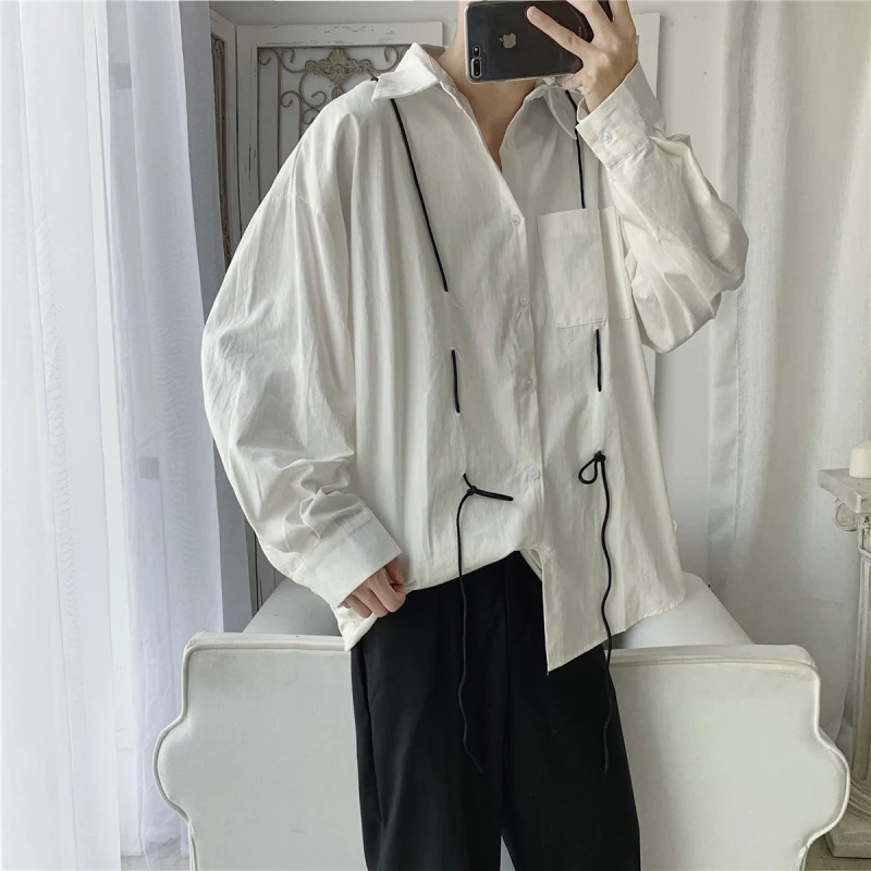 Title 3, Mens casual loose simple BF loose shirt. Comfo...