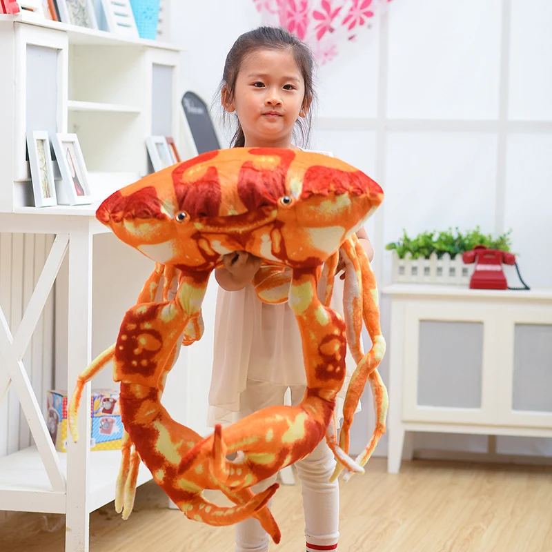 Title 4, Realistic simulation crab plush toy. Soft and c...