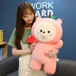 Ursinho Feliz Pelúcia Boneca de Pano Urso Abraçável Macio e Fofinho Ideal para Abraçar e Aconchegar Presente Perfeito para Crianças — foto 2