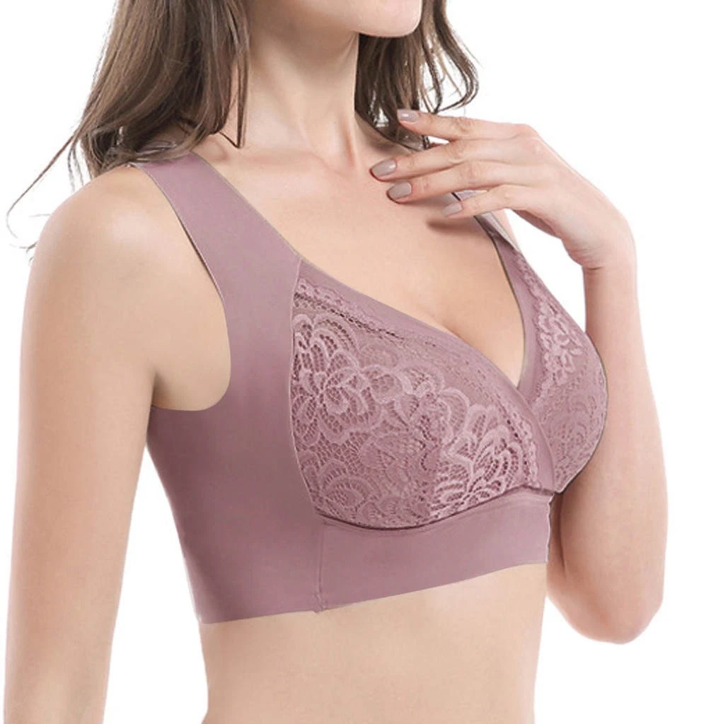 Title 4, Sutiã de renda plus size feminino sem aro, alça...