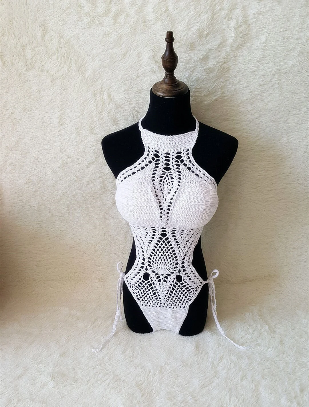 Hand-knitted one-piece swimsuit for ultimate comfort and style, perfect for beach or pool, enjoy the summer with this un — photo 1