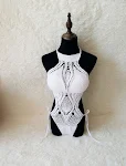 Hand-knitted one-piece swimsuit for ultimate comfort and style, perfect for beach or pool, enjoy the summer with this un — photo 1