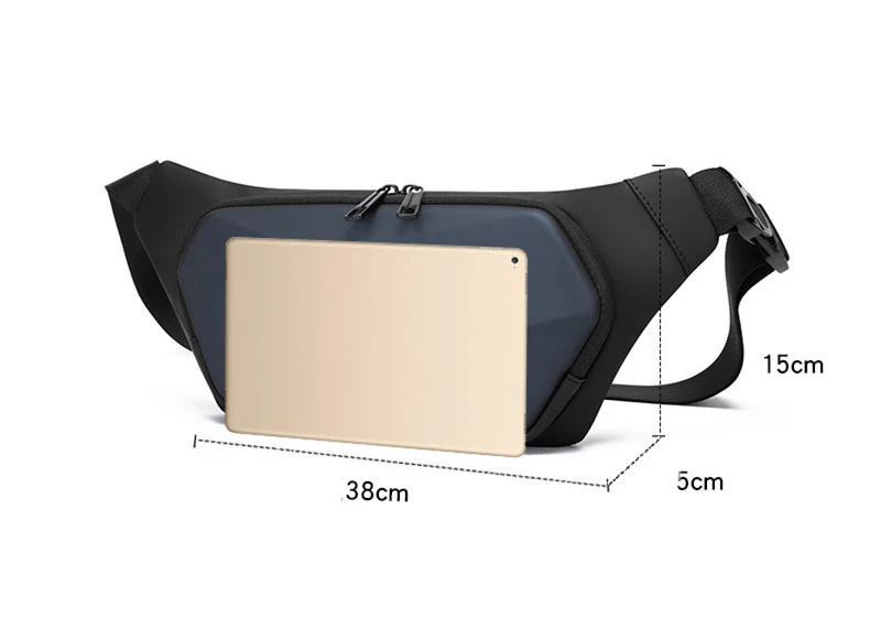 Bolsa rígida de poliédro personalizada para homens, moda versátil. Combina com tudo, design único e resistente. O acessório perfeito para seu estilo. — foto 15