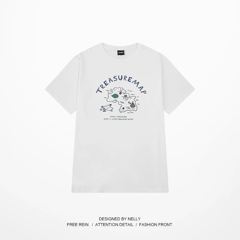 Loose Tide Cotton Round Neck T-shirt, offering all-day comfort and breathability. Perfect for everyday casual wear. — photo 3