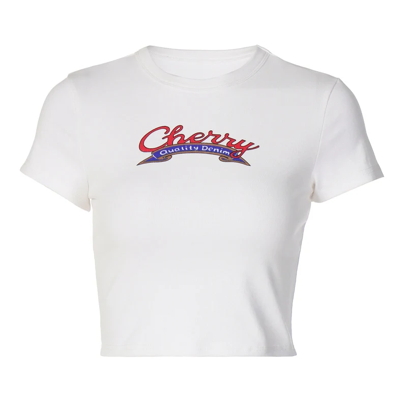 Women's Short Sleeve Printed Slim T-shirt Stylish and Comfortable Fit Lightweight Fabric Perfect for Summer Casual Wear — photo 2