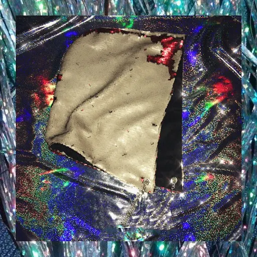 Title 4, Mermaid Phantom Glitter Dark Gothic Big Hat Bun...
