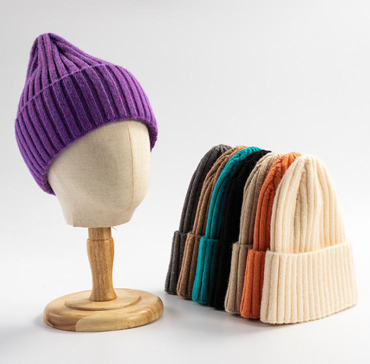 Title 2, Knitted Hat Womens Korean-style Versatile Soli...