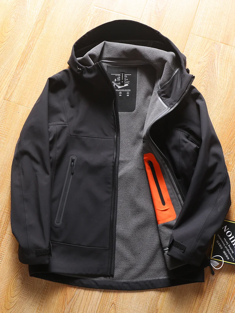 Jaqueta de assalto térmica masculina Função térmica Ideal para clima frio e ventoso Design resistente para atividades de alto desempenho — foto 11