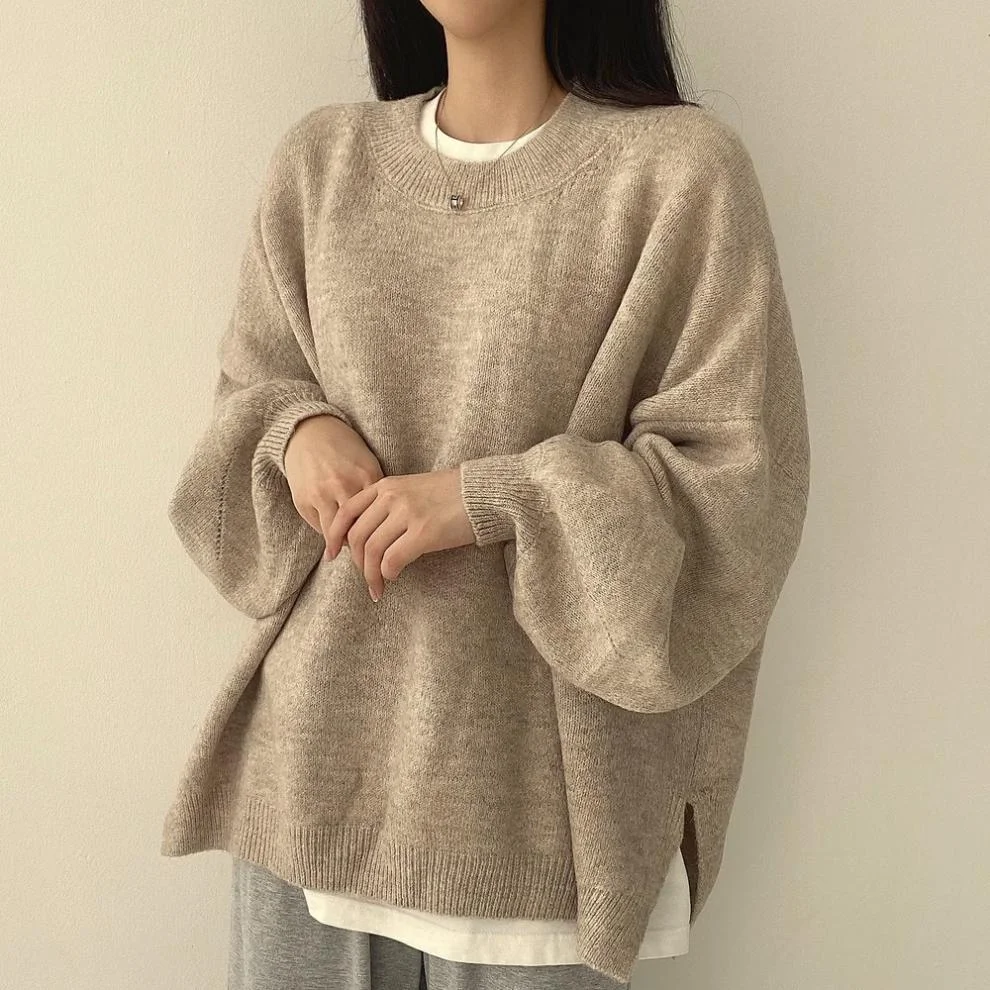 Title 5, Temperament-Pullover mit Rundhalsausschnitt, La...
