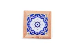 Chinese Style Ceramic Cork Cup Mat, protect your surfaces elegantly with absorption, a unique cultural design for your c — photo 15